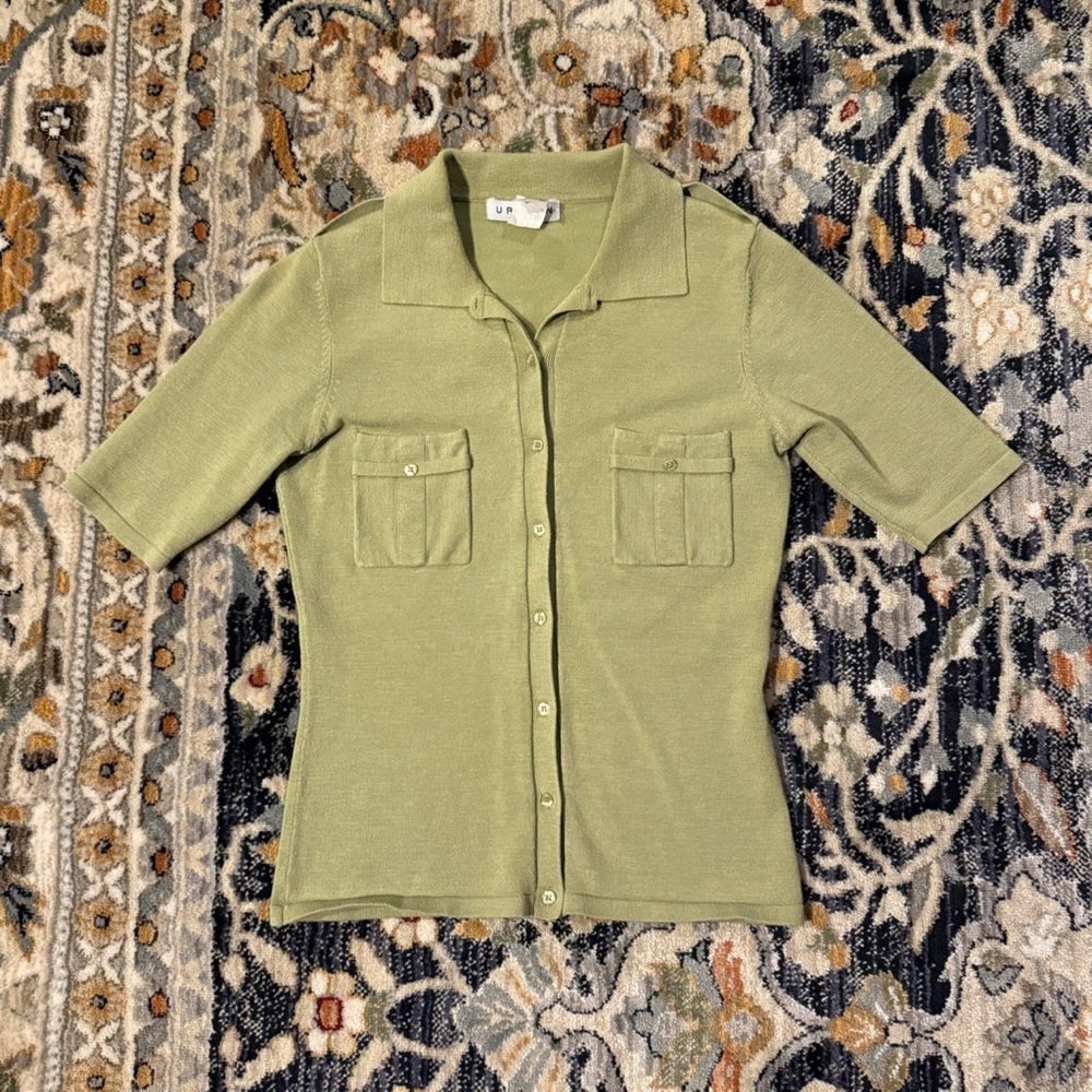 Olive Green Button Down Shirt